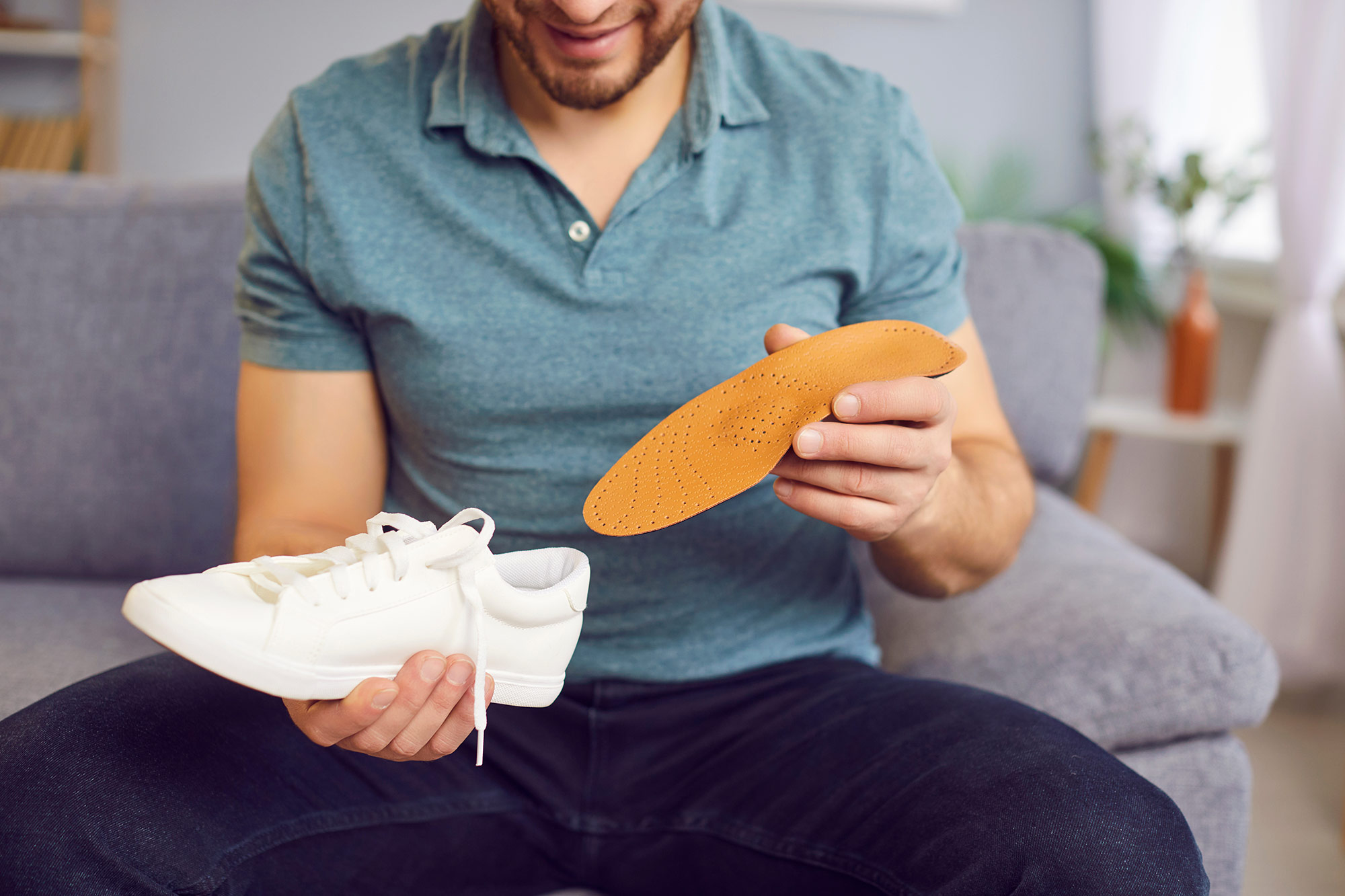 Foto von verschiedenen orthopädischen Schuheinlagen